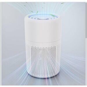 Small Air Purifier for Bedroom & Kitchen 360° Air Inlet,  HEPA Quiet Air Cleaner